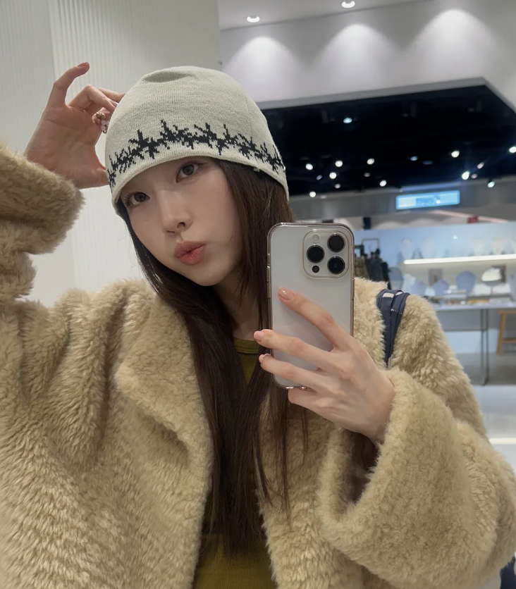 DENAGE 提花荊棘 針織冷帽