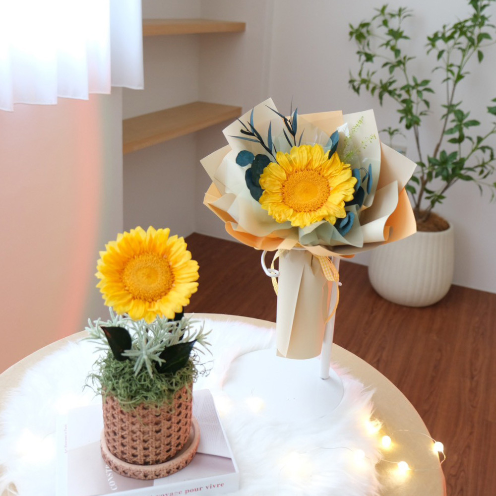 永生向日葵盆花