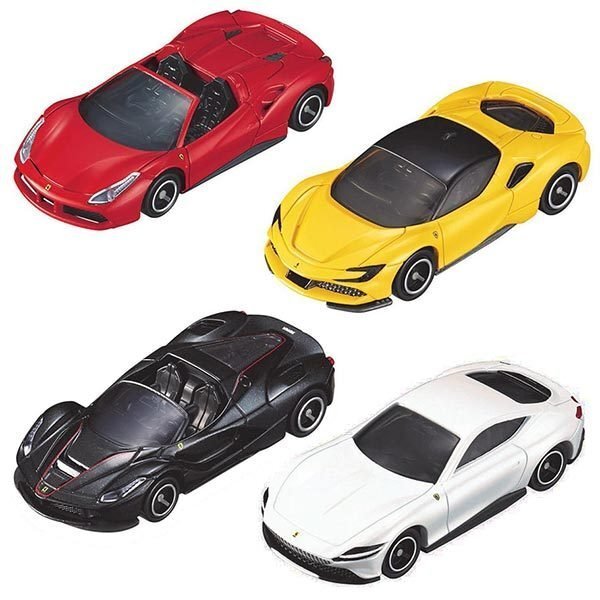 Takara Tomy Tomica 合金模型禮盒 Ferrari Set 法拉利套裝（內附4架車）