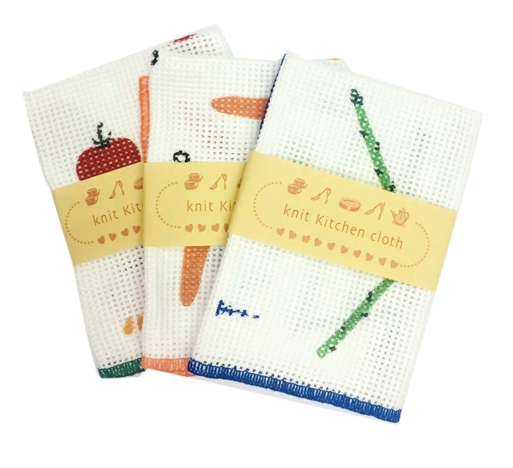 JP 日本製 針織吸水廚房專用抹布 隨機款 35x35 8578