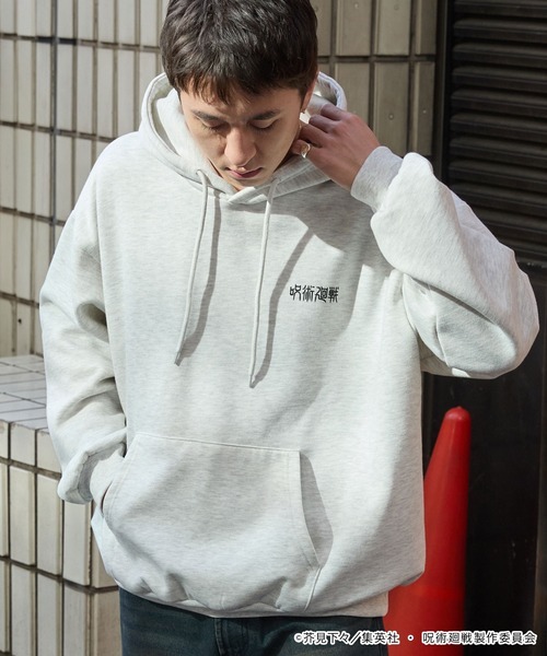 日本🇯🇵連線 MONO-MART x 咒術迴戰 背面塗鴉印花長袖帽T 美式 印花 插畫風 寬鬆 落肩 長袖 休閒 3款(任買兩件711免運)/預購