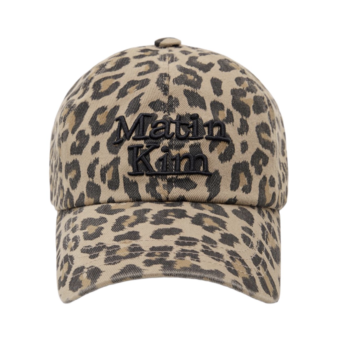 [Matin kim] MATIN LEOPARD VOLUME LOGO豹紋棒球帽