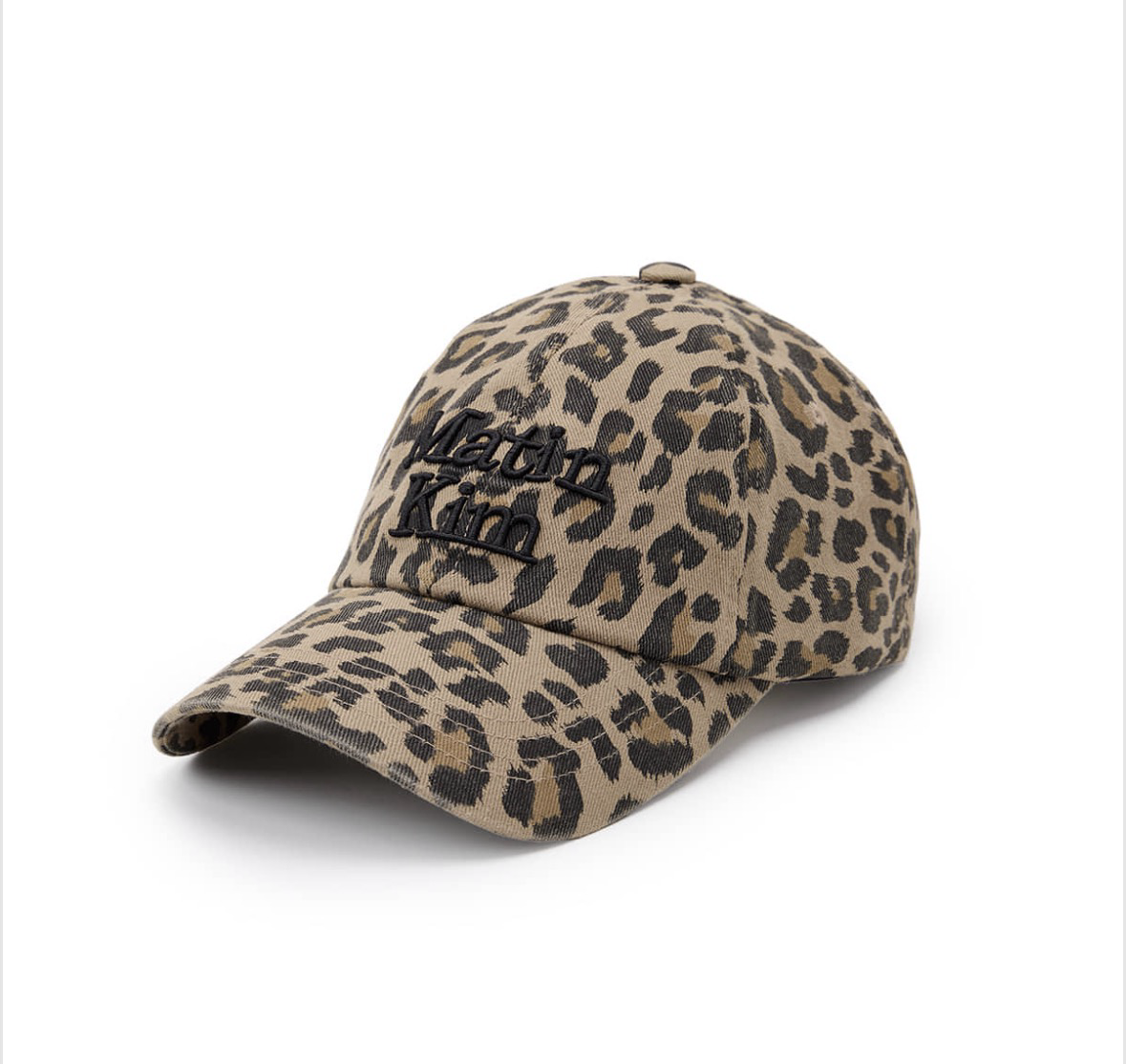 [Matin kim] MATIN LEOPARD VOLUME LOGO豹紋棒球帽