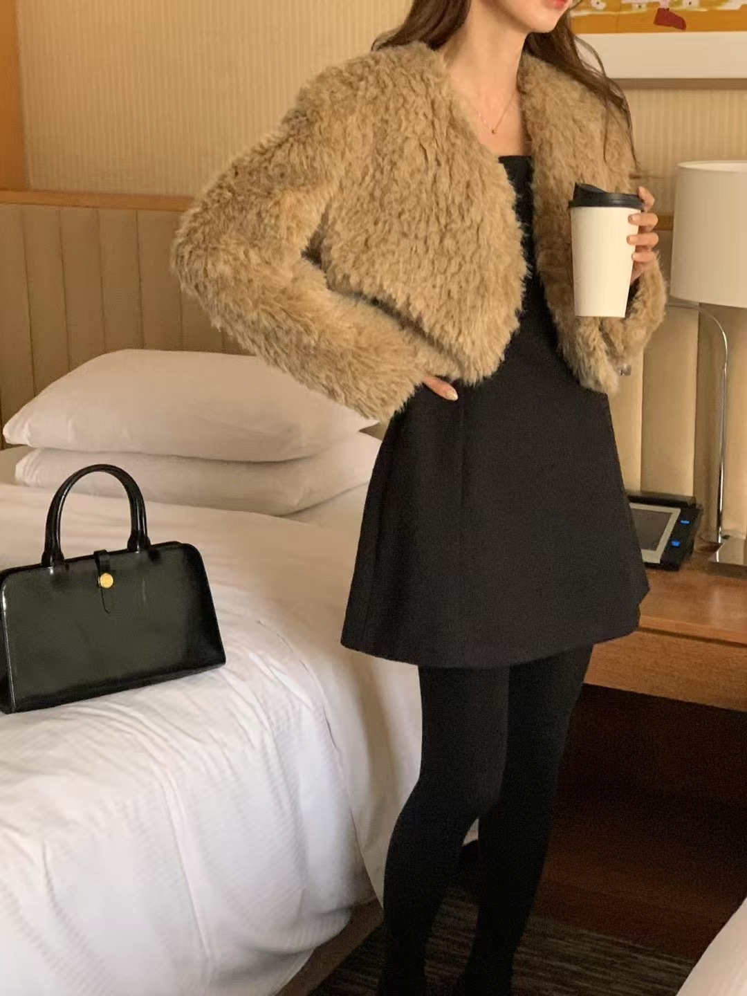 Apphia 開襟短版羊毛外套 [ 3色 / Free ]