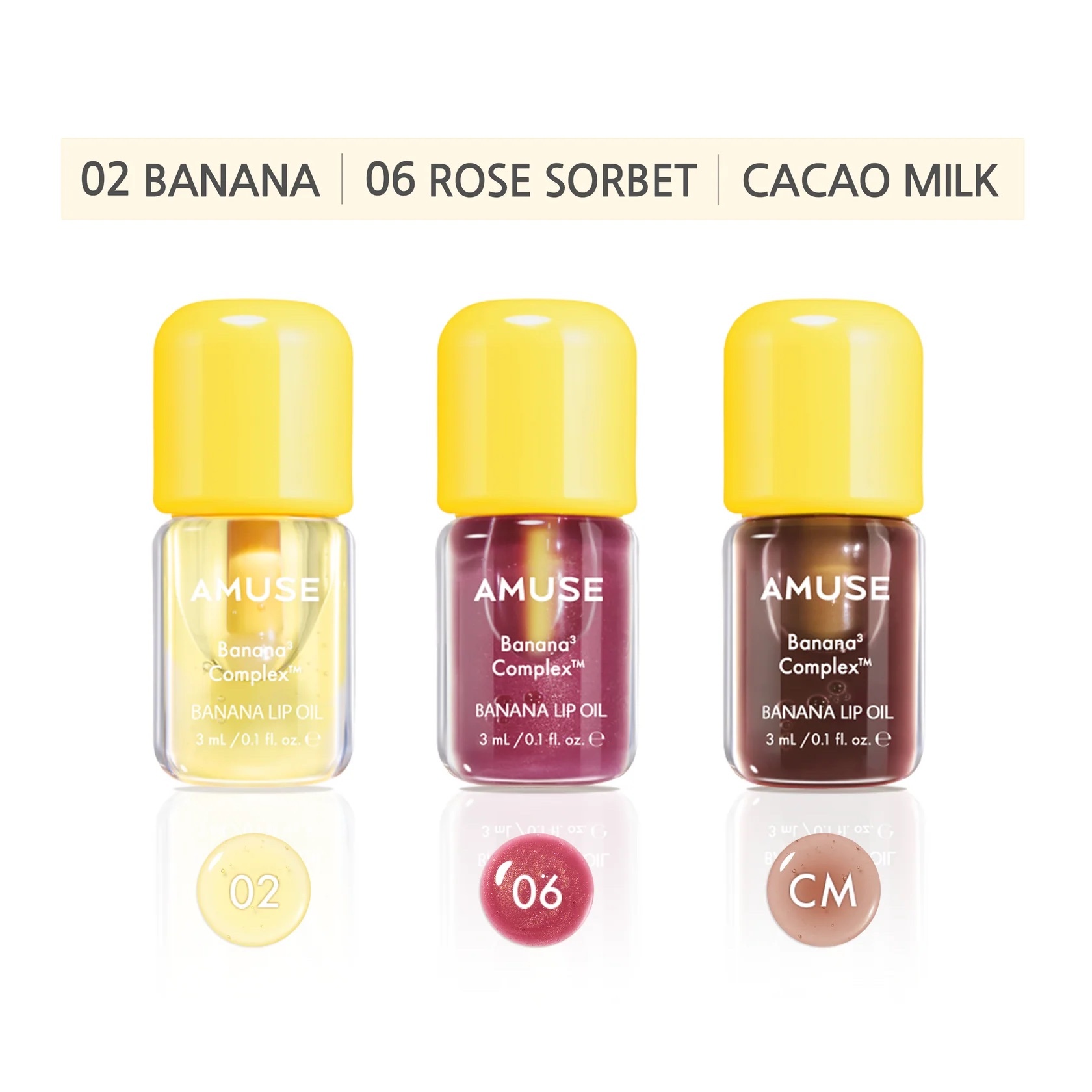 《韓國連線》AMUSE Banana Lip Oil Mini Trio