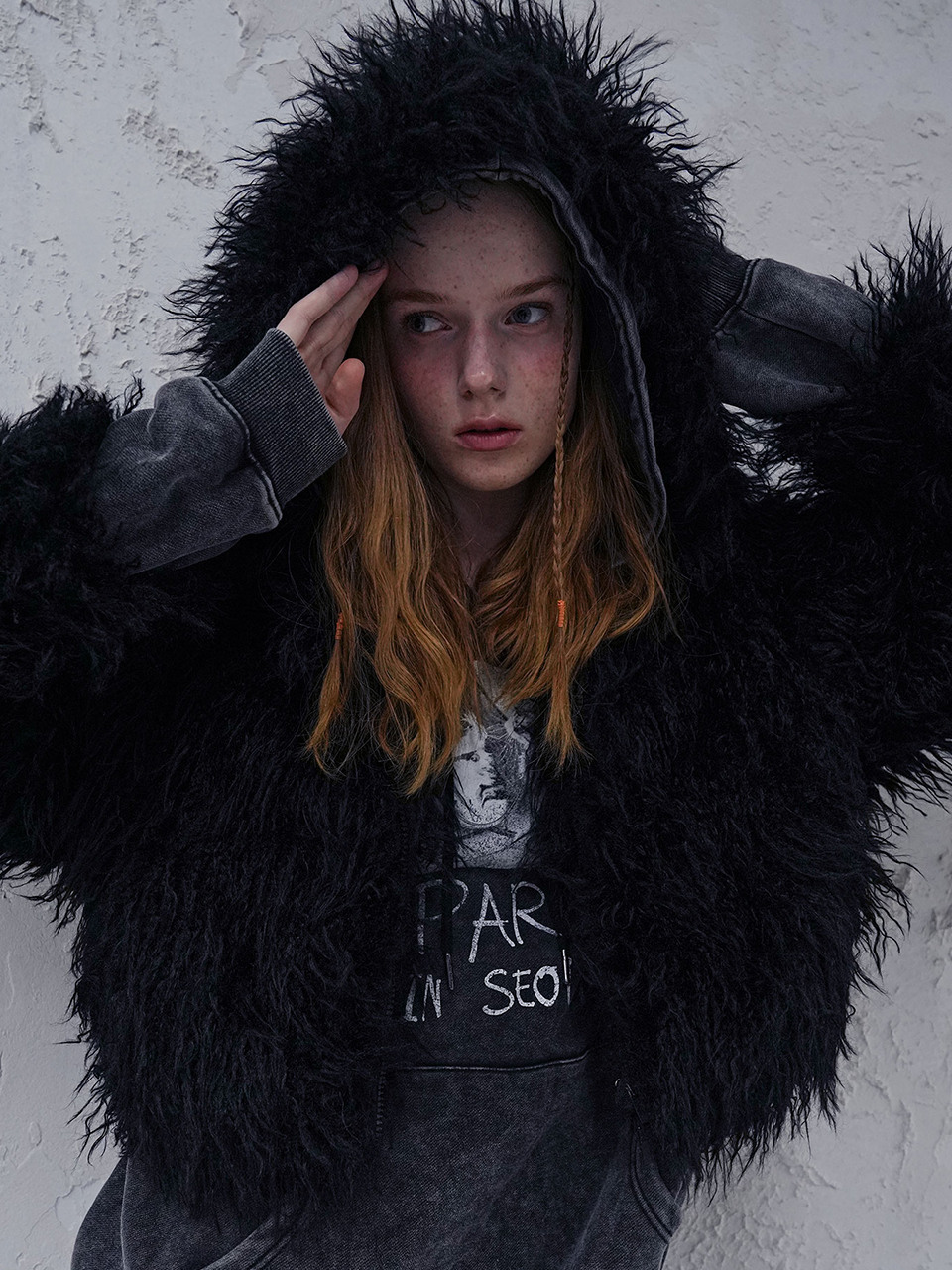 AVANDRESS Fluffy Hood Jacket