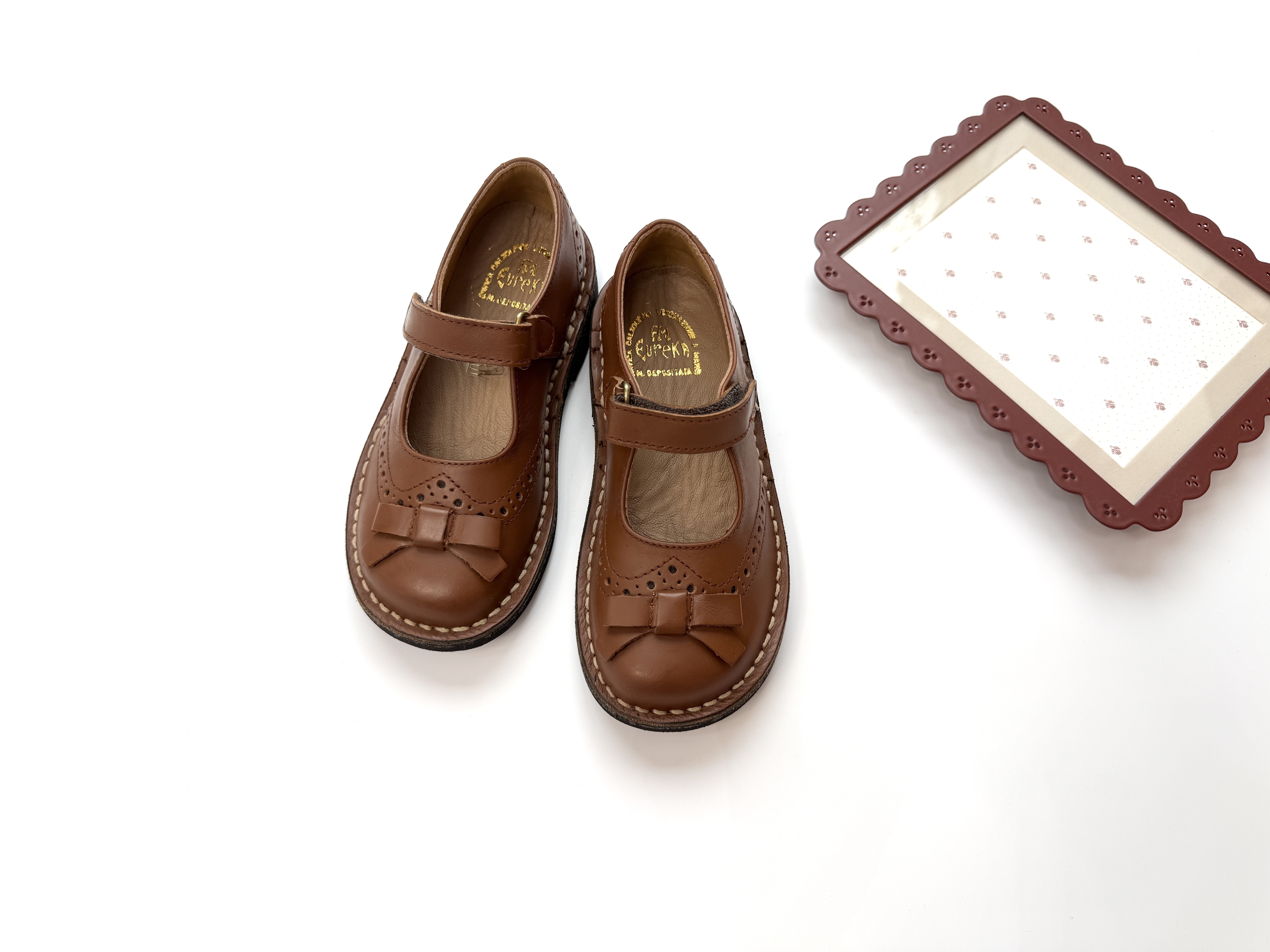 (預購) EUREKA 真皮蝴蝶結娃娃皮鞋