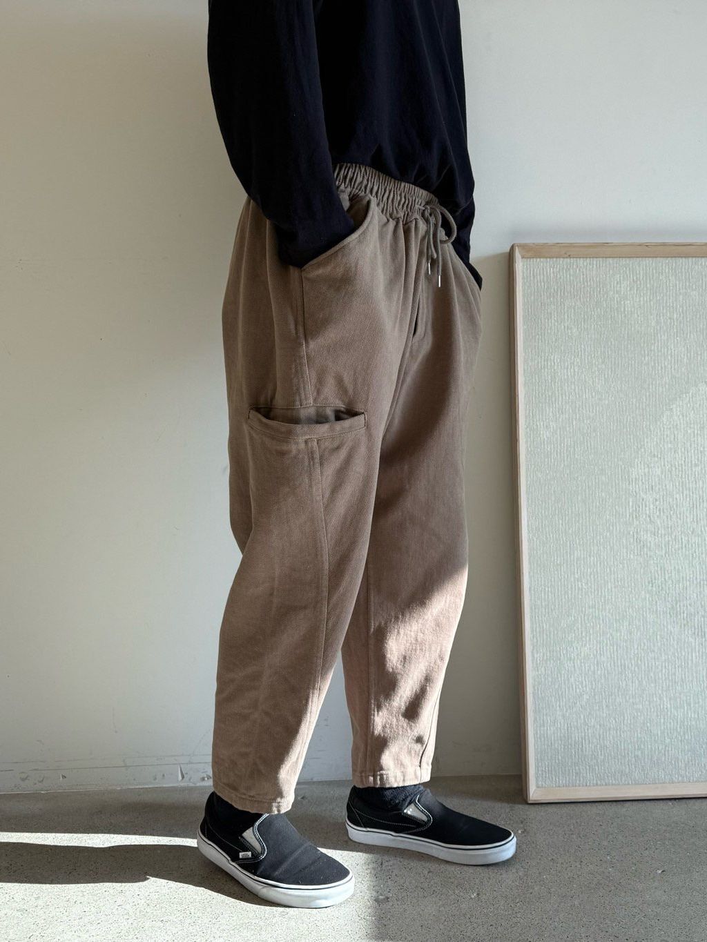 淨色鬆身褲 PEACOCK-168P