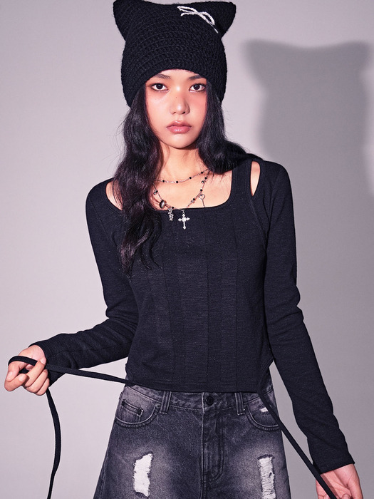 AVANDRESS Square Corset Top