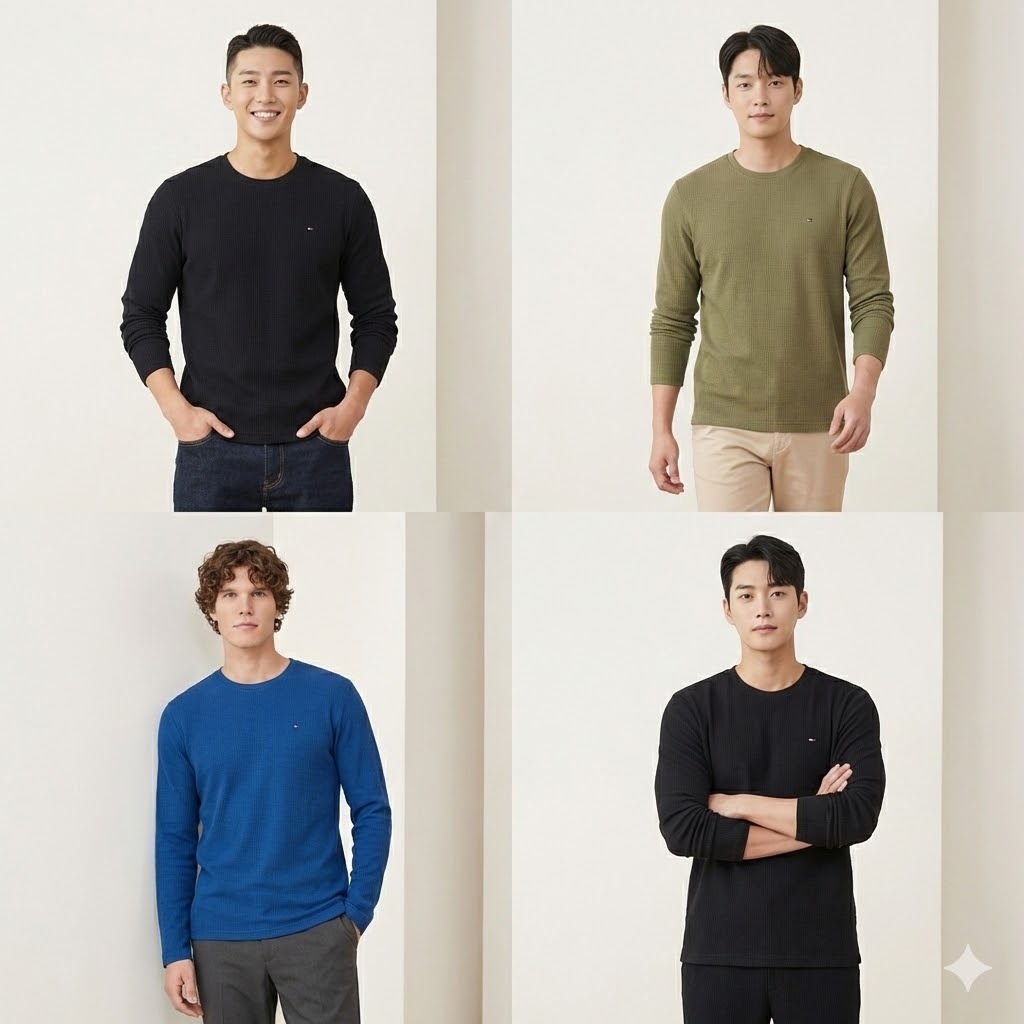 【預購】Tommy Hilfiger H012655 男裝羅紋長袖上衣