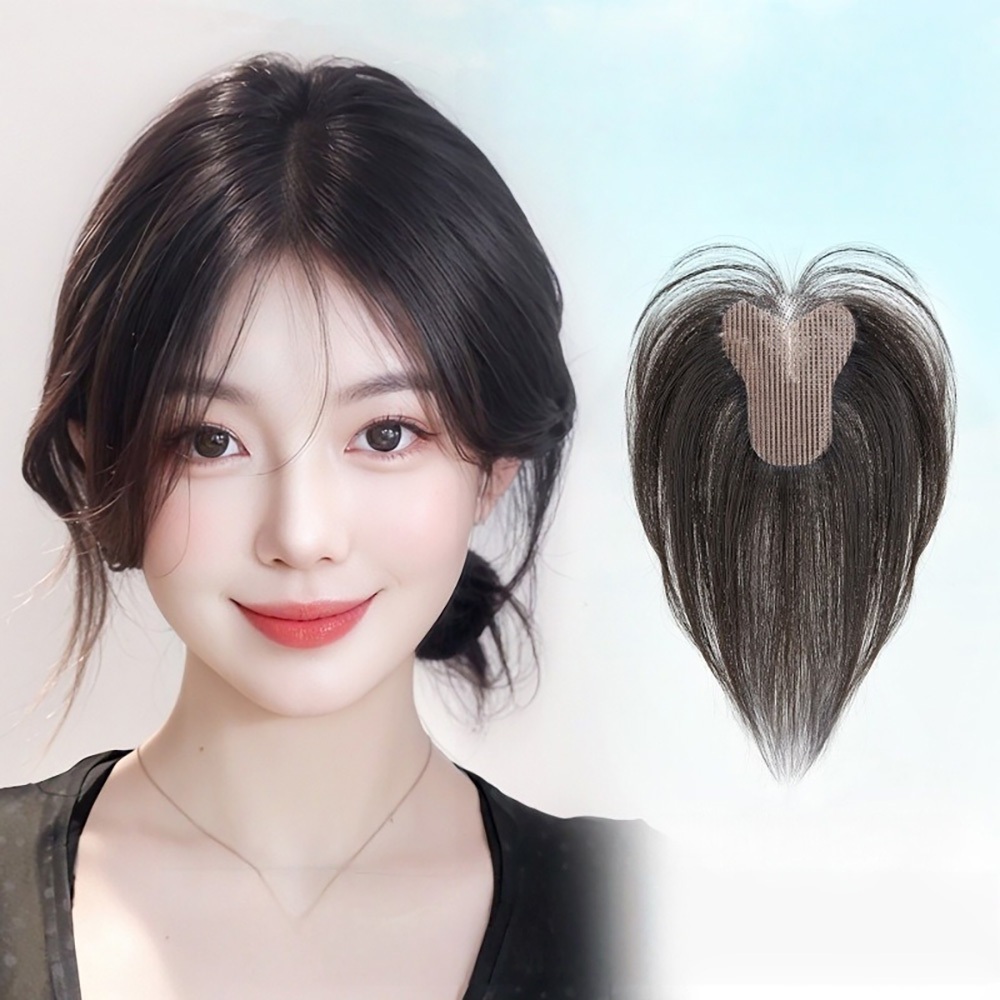 假髮 髮片 補髮片 髮飾 真髮假髮 瀏海假髮 魔術貼假髮 女生假髮 頭頂補髮片 無痕假髮片 配飾 飾品 瀏海髮片 286