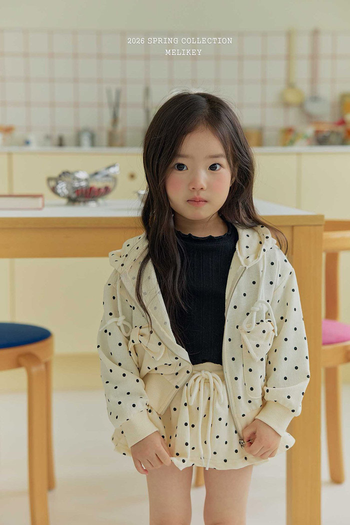 正韓春Melikey 三色蝴蝶結口袋連帽外套