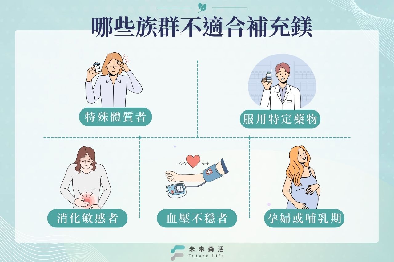 不適合補充鎂的族群