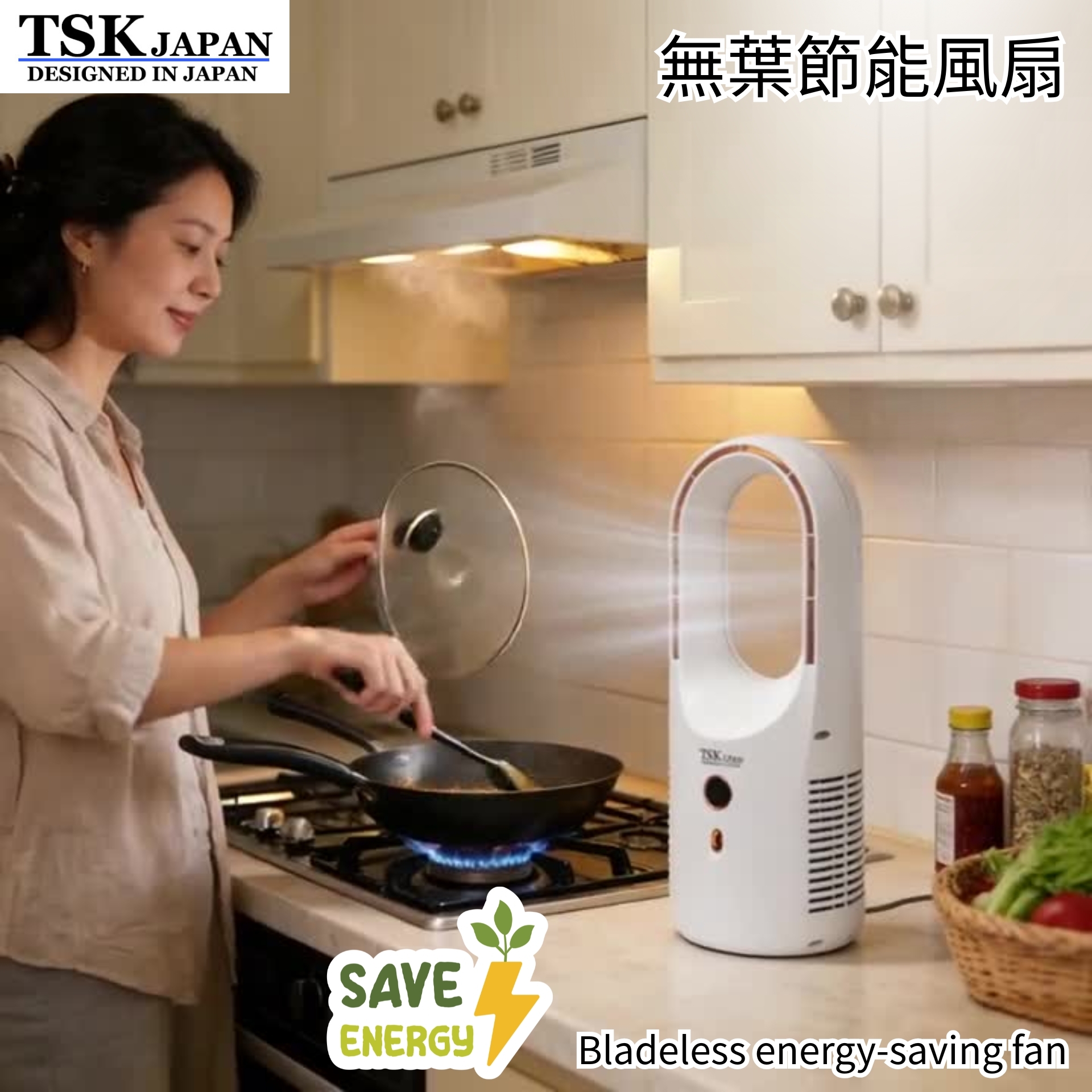 日本TSK 家用無葉冷風扇 USB風扇 P2911