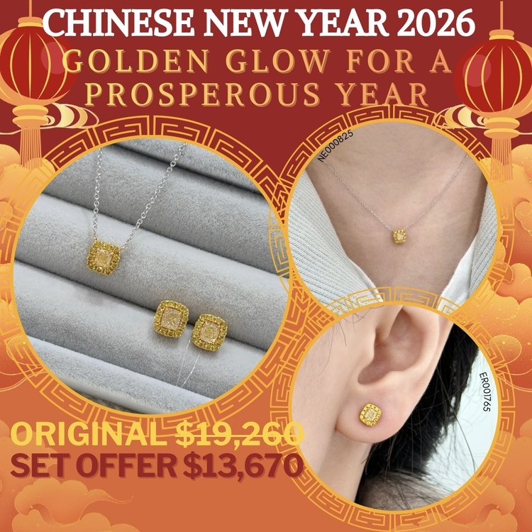 新春套裝優惠|天然黃鑽鑽石套裝