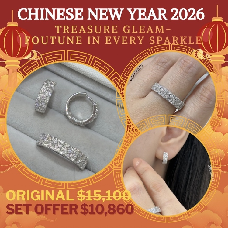 新春套裝優惠|TREASURE GLEAM 天然鑽石套裝