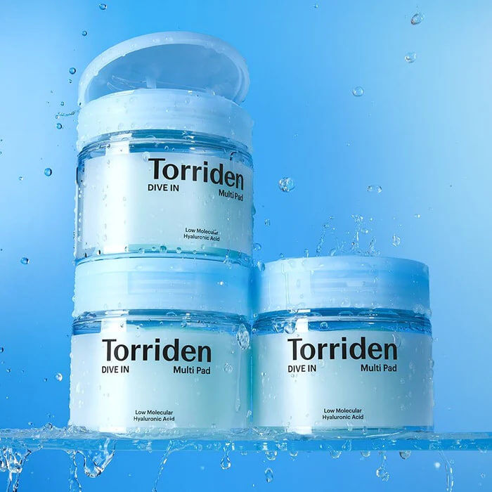 Torriden DIVE-IN Low Molecular Weight Hyaluronic Acid Moisturizing Cotton Pads, 80 pads 736667