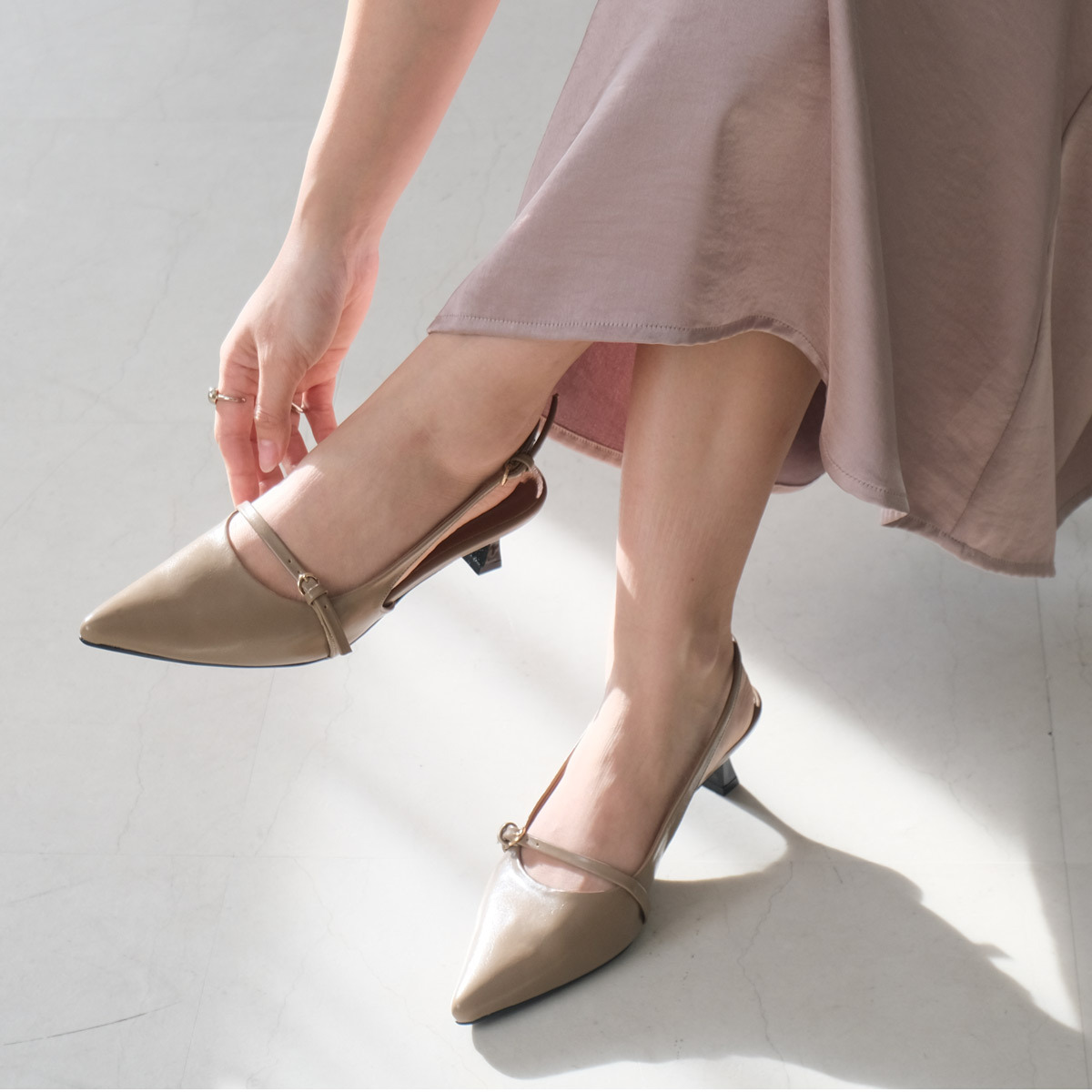 主場氣勢 單帶設計穆勒高跟鞋【SY035】