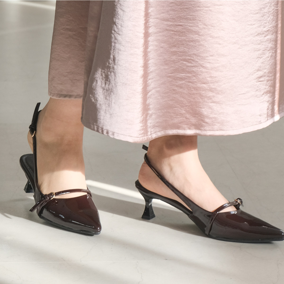 主場氣勢 單帶設計穆勒高跟鞋【SY035】