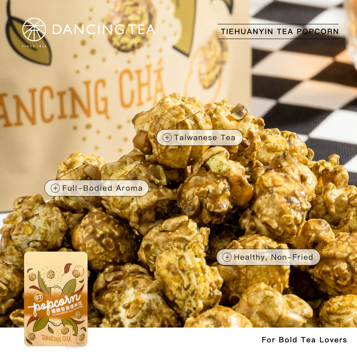 TIEHKUANYIN TEA POPCORN 60g