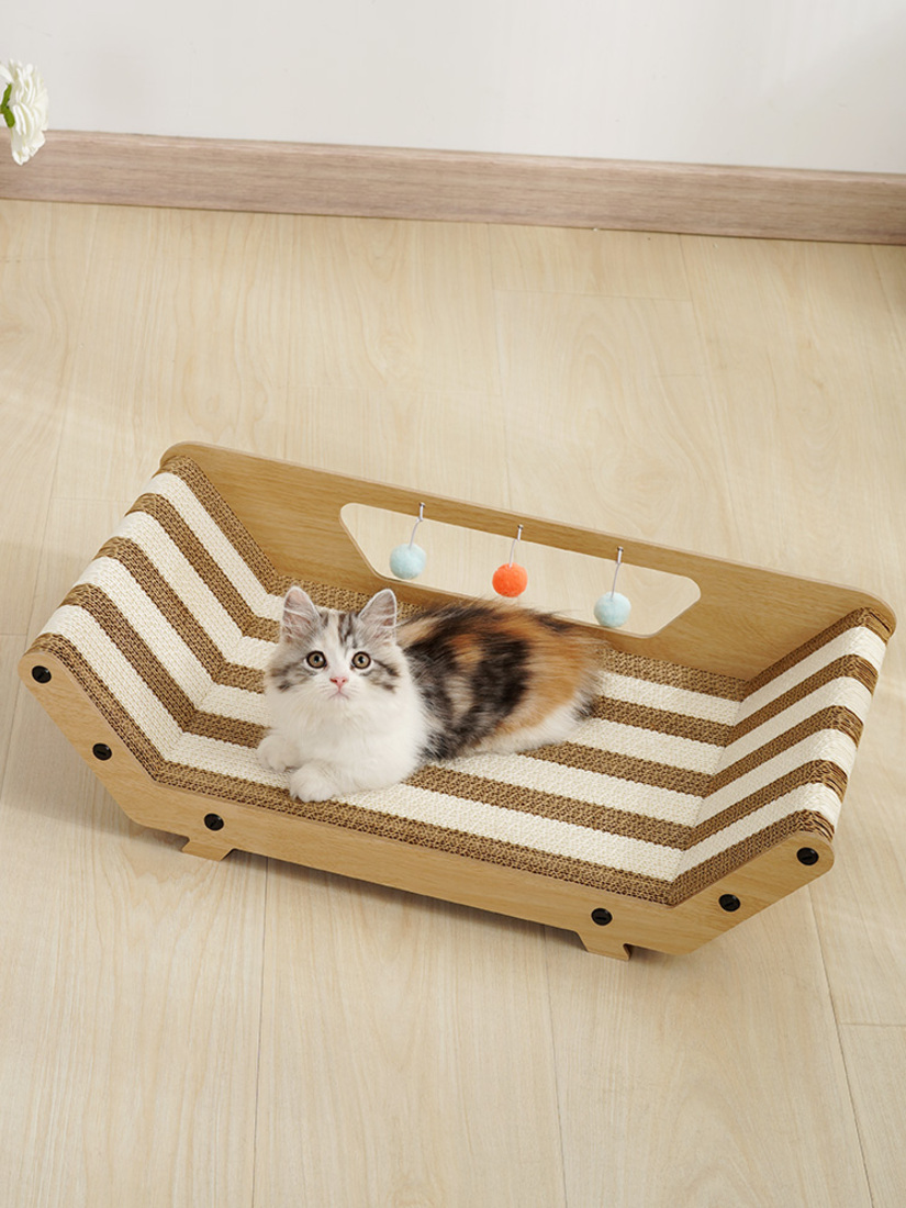 喵仙兒-貓體工學彩色貓抓床