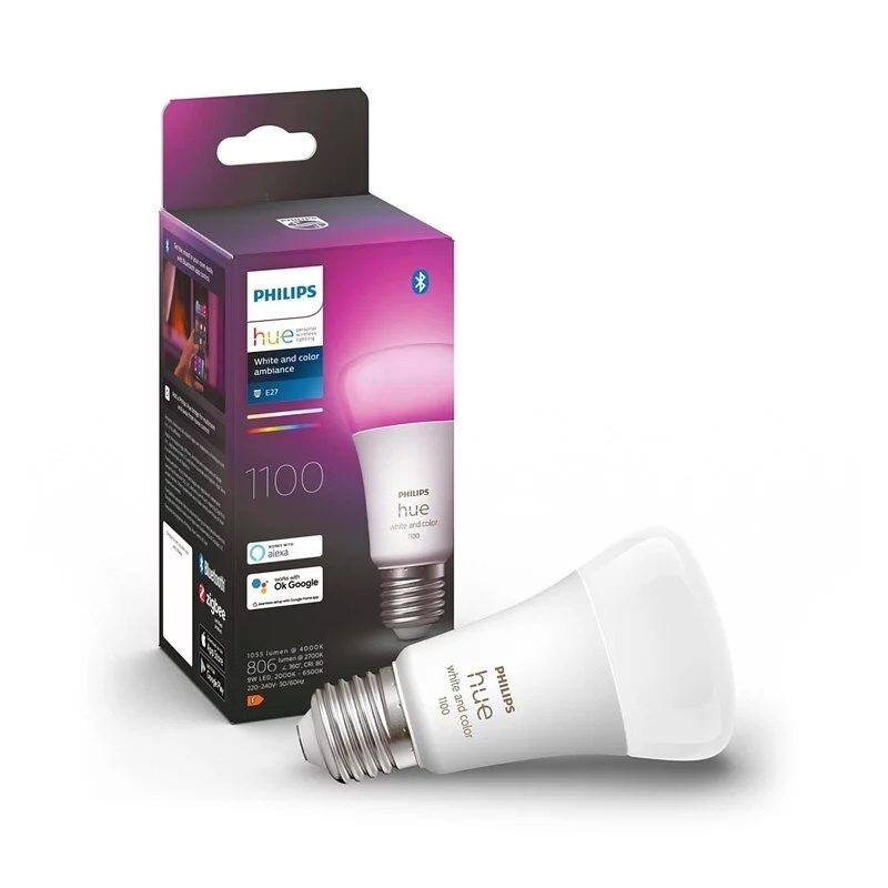【Bundle Offer】2 Units of Hue E27 White & Color Ambiance Single Bulb 11W