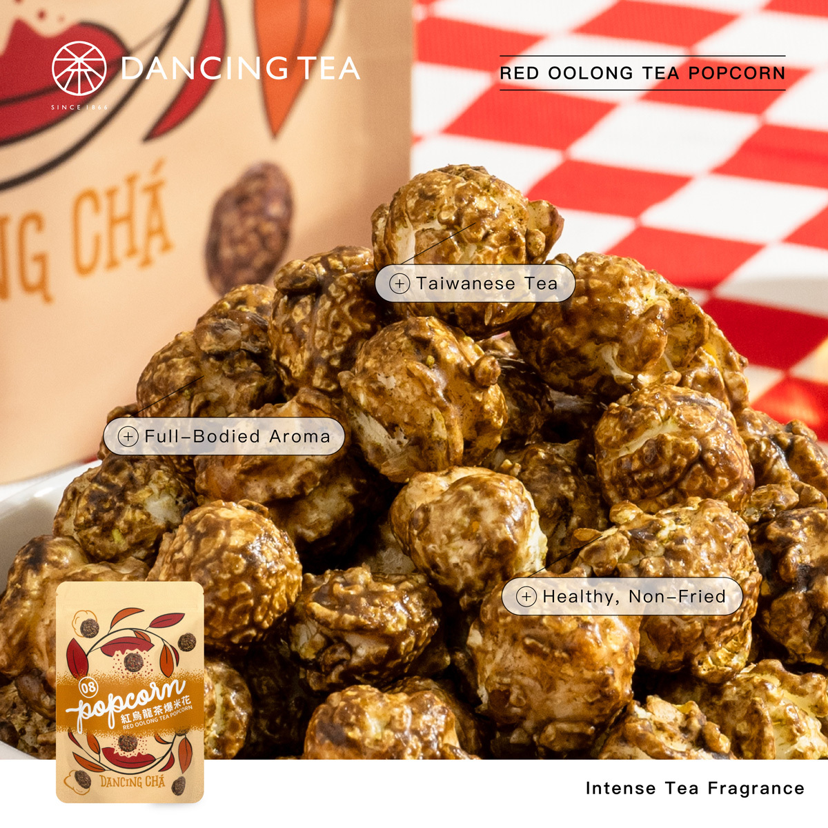 RED OOLONG TEA POPCORN 60g