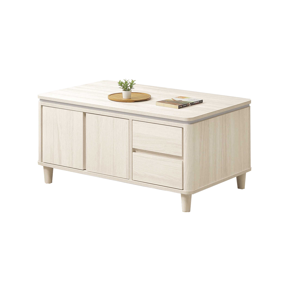 曼朵3.3尺四門二抽大茶几