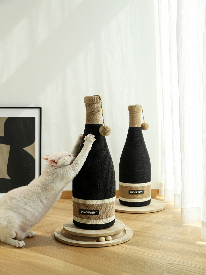 喵仙兒-香檳滾滾球劍麻抓柱