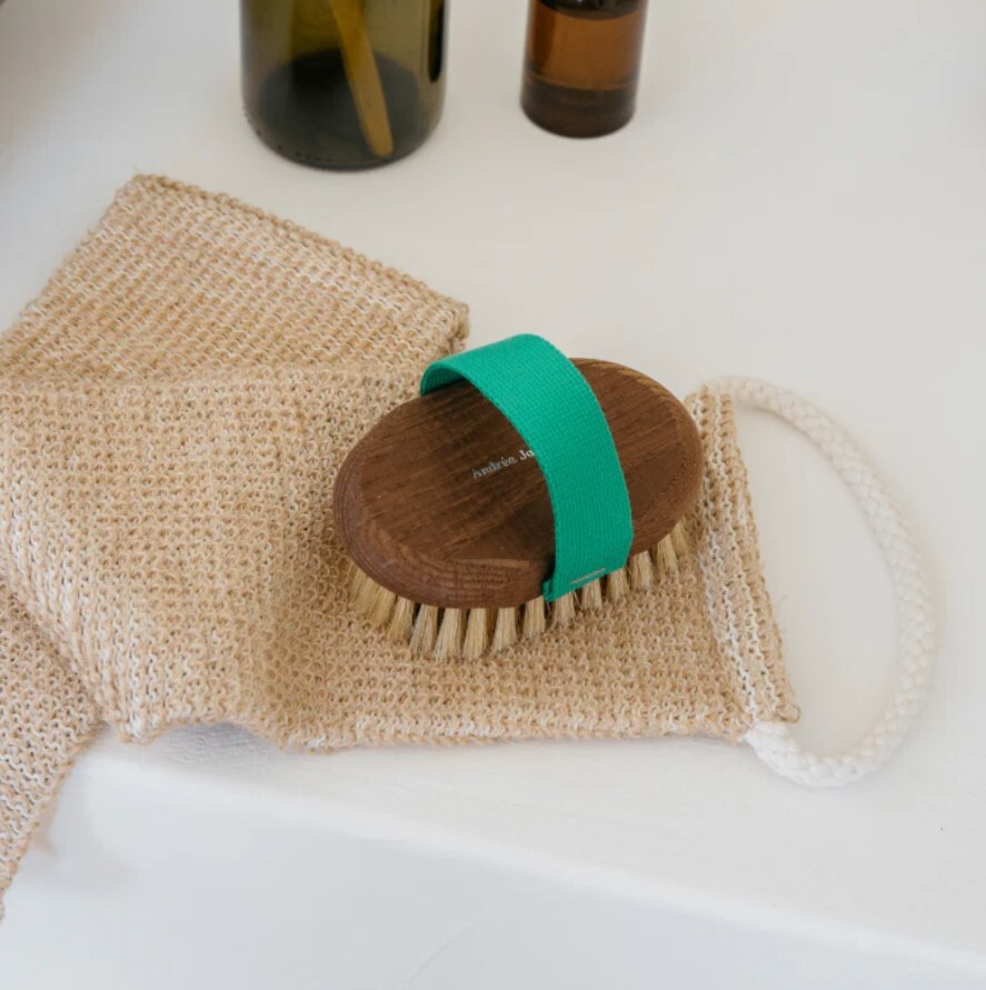 Andrée Jardin l 白蠟木身體按摩刷具 - 馬毛 - 綠