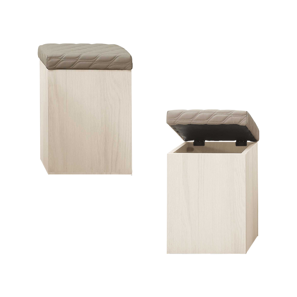 曼朵耐磨貓抓皮革收納型椅凳/置物椅凳/化妝椅/小椅子/穿鞋椅