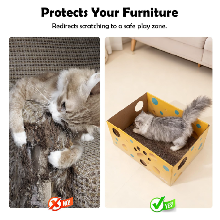 Pawise 貓抓盒(內附貓棒) (No.28456)