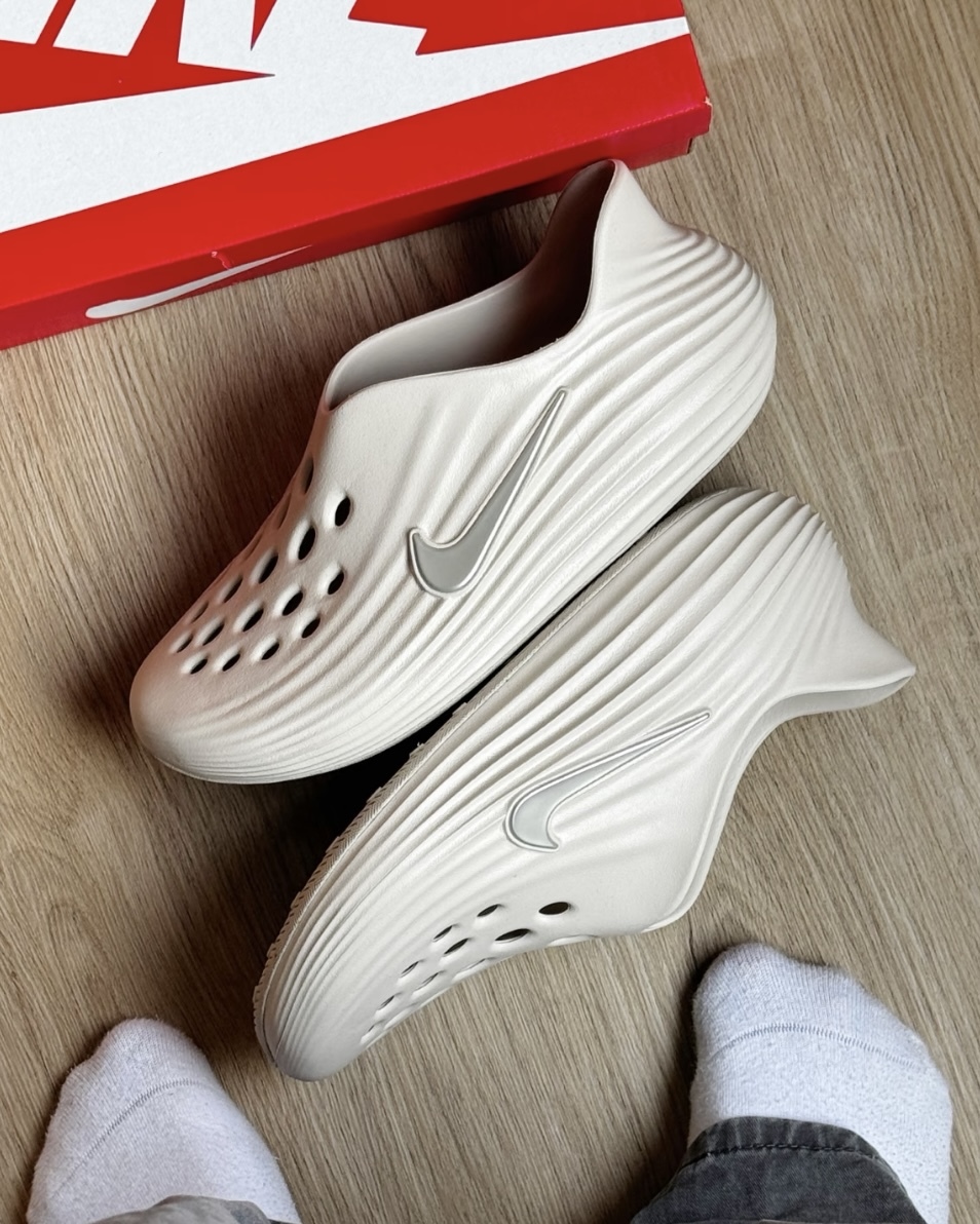 Nike ReactX Rejuven8 "Spruce Aura" 奶油白 骨白 防水 泡棉 拖鞋 懶人鞋 洞洞鞋 涼鞋 恢復鞋