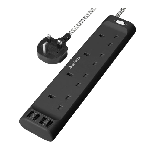 Verbatim 4 AC Outlets & 4 USB-A Ports 拖板