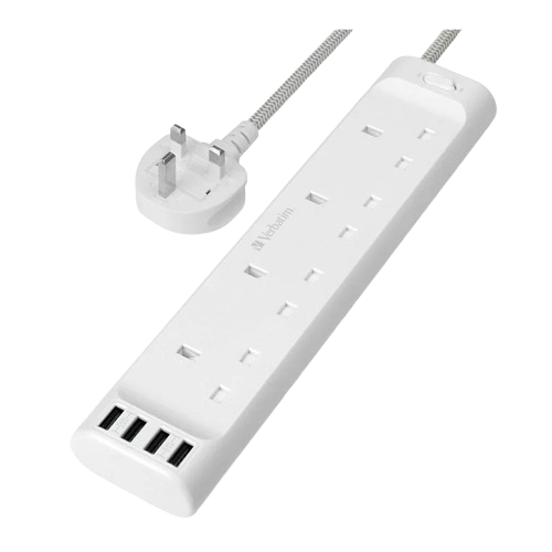 Verbatim 4 AC Outlets & 4 USB-A Ports 拖板