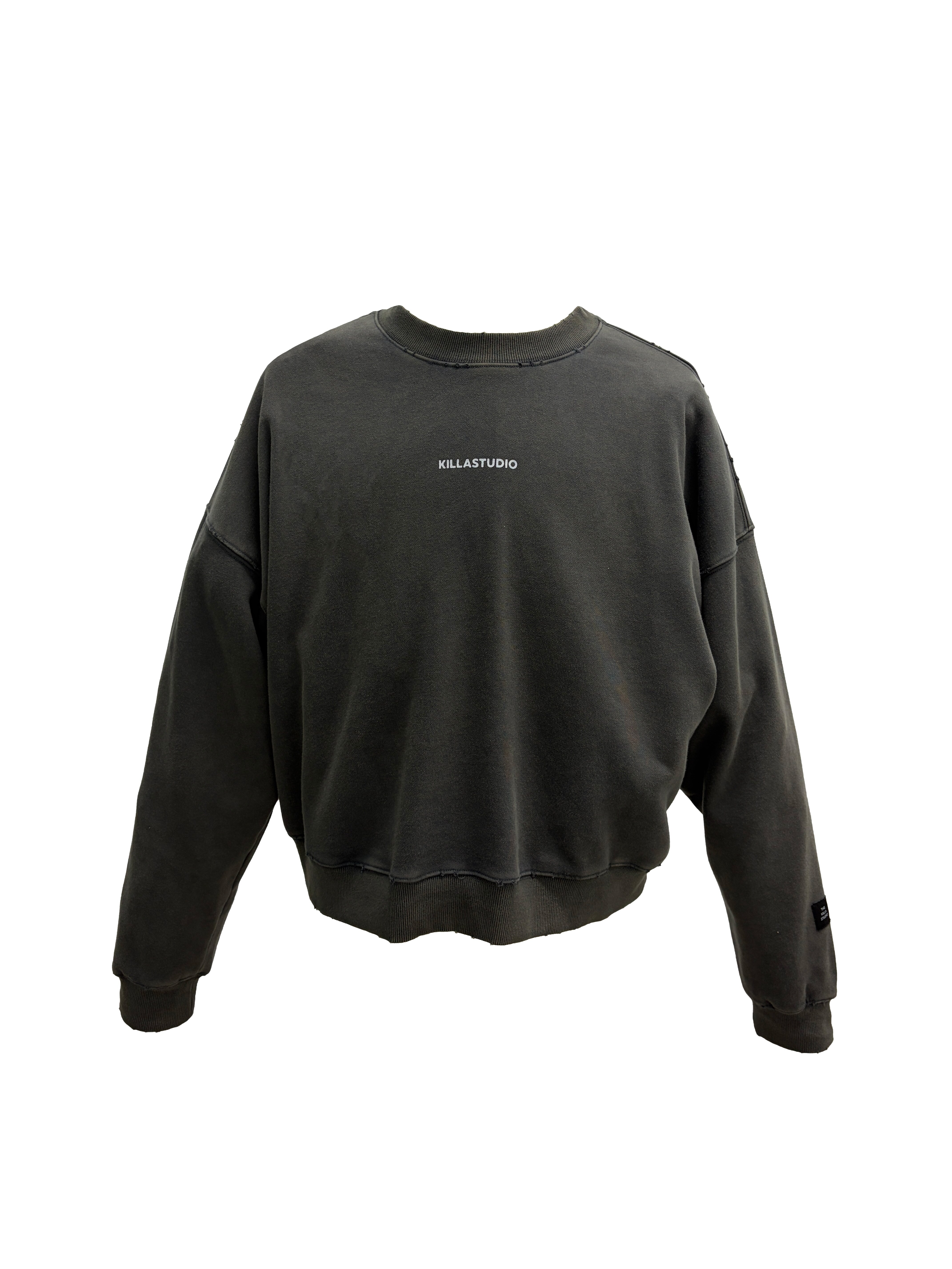 【車庫服飾】KILLASYSTEM 25FW DAILY WASH CROPPED CREWNECK