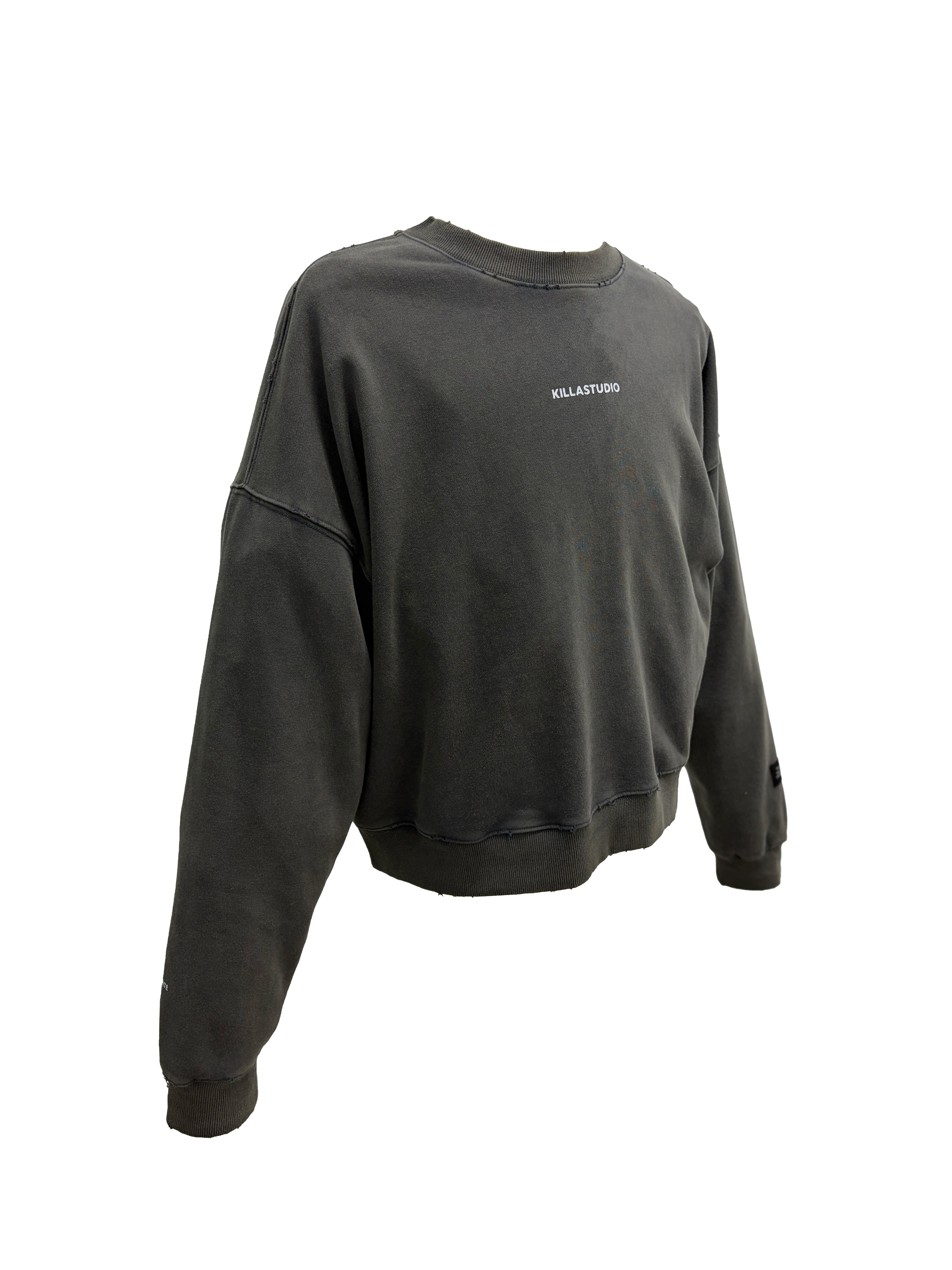【車庫服飾】KILLASYSTEM 25FW DAILY WASH CROPPED CREWNECK