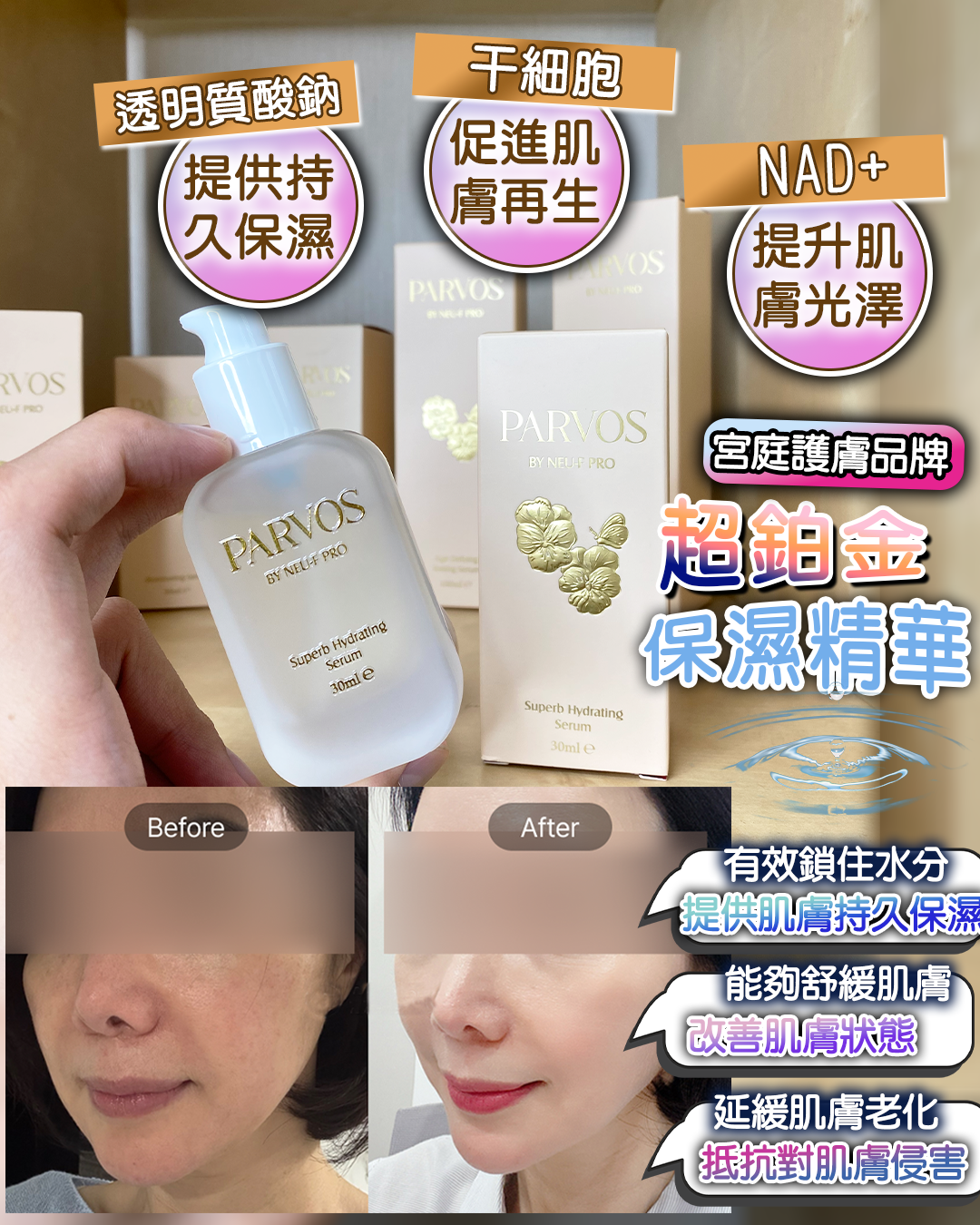 PARVOS by Neu-F Pro Superb Hydrating Serum 超級保濕精華
