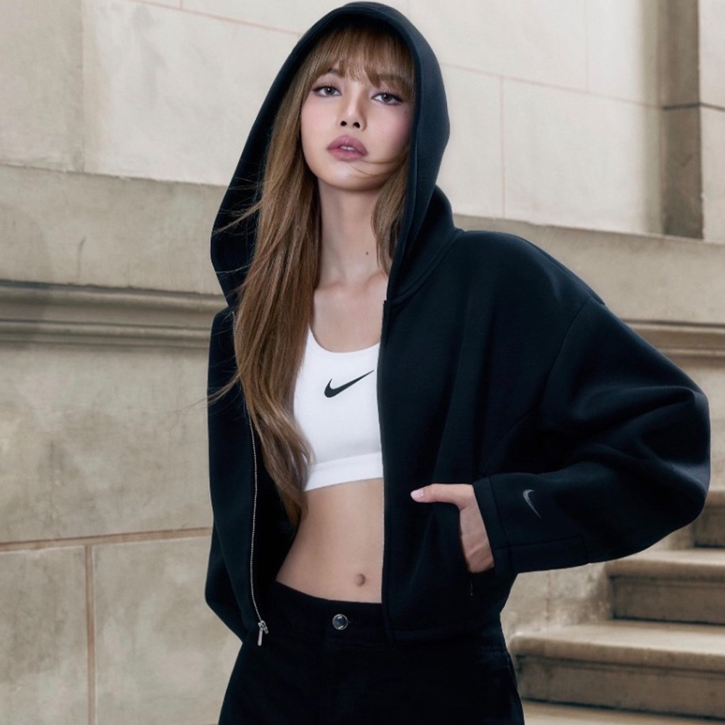 NIKE NSW PREGAME FLC FZ 短版 棉質 連帽 外套 LISA同款 兩色 (女款)