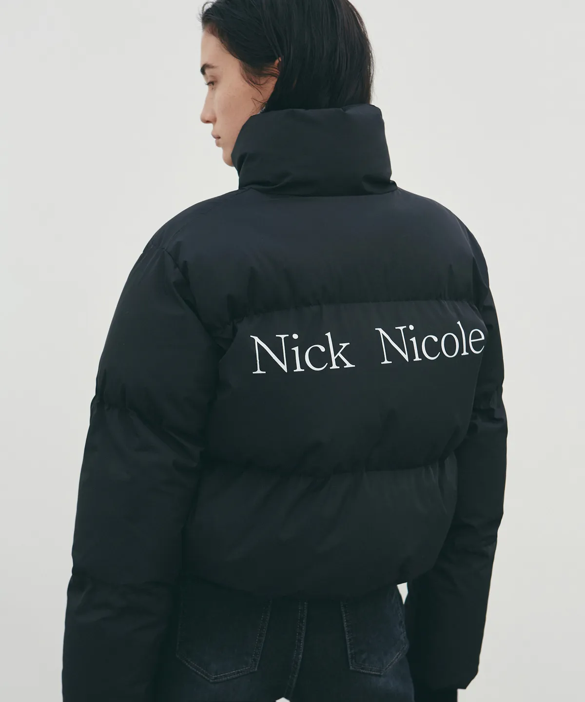 🇰🇷韓國 Nick Nicole 短版 羽絨外套 黑色
