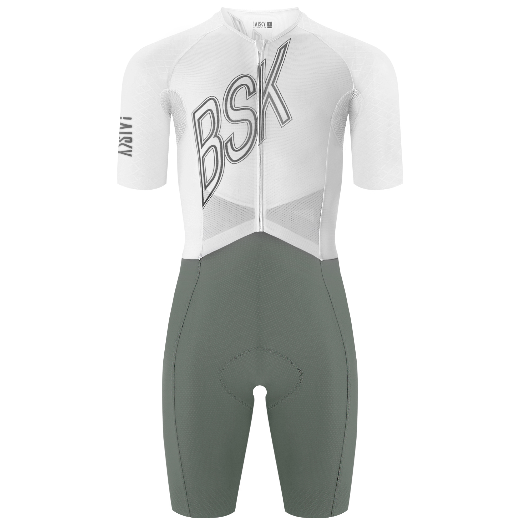 ITT男款短袖連體衣 淬鍊 白