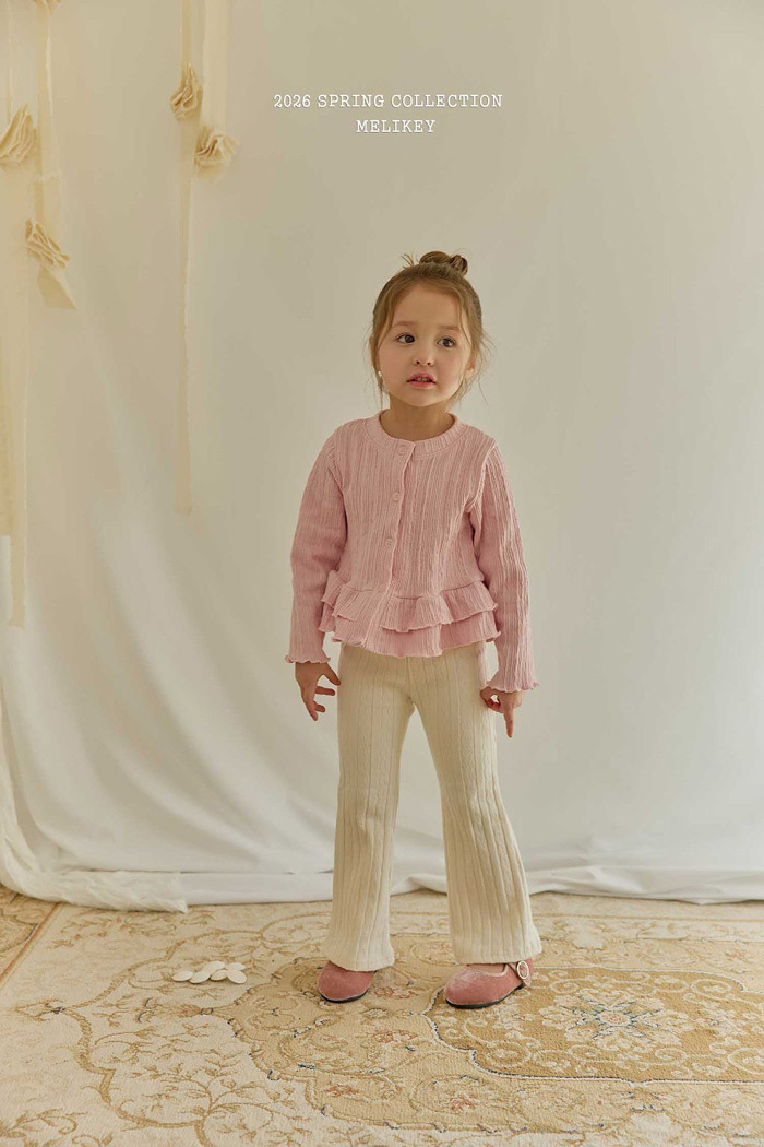 正韓春Melikey 三色紋理感花邊外套