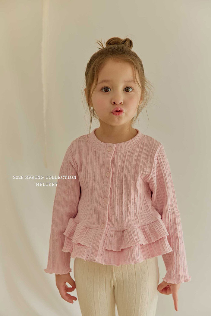 正韓春Melikey 三色紋理感花邊外套