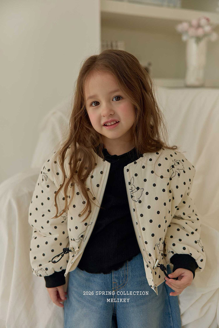 正韓春Melikey 波點兔兔縮腰外套