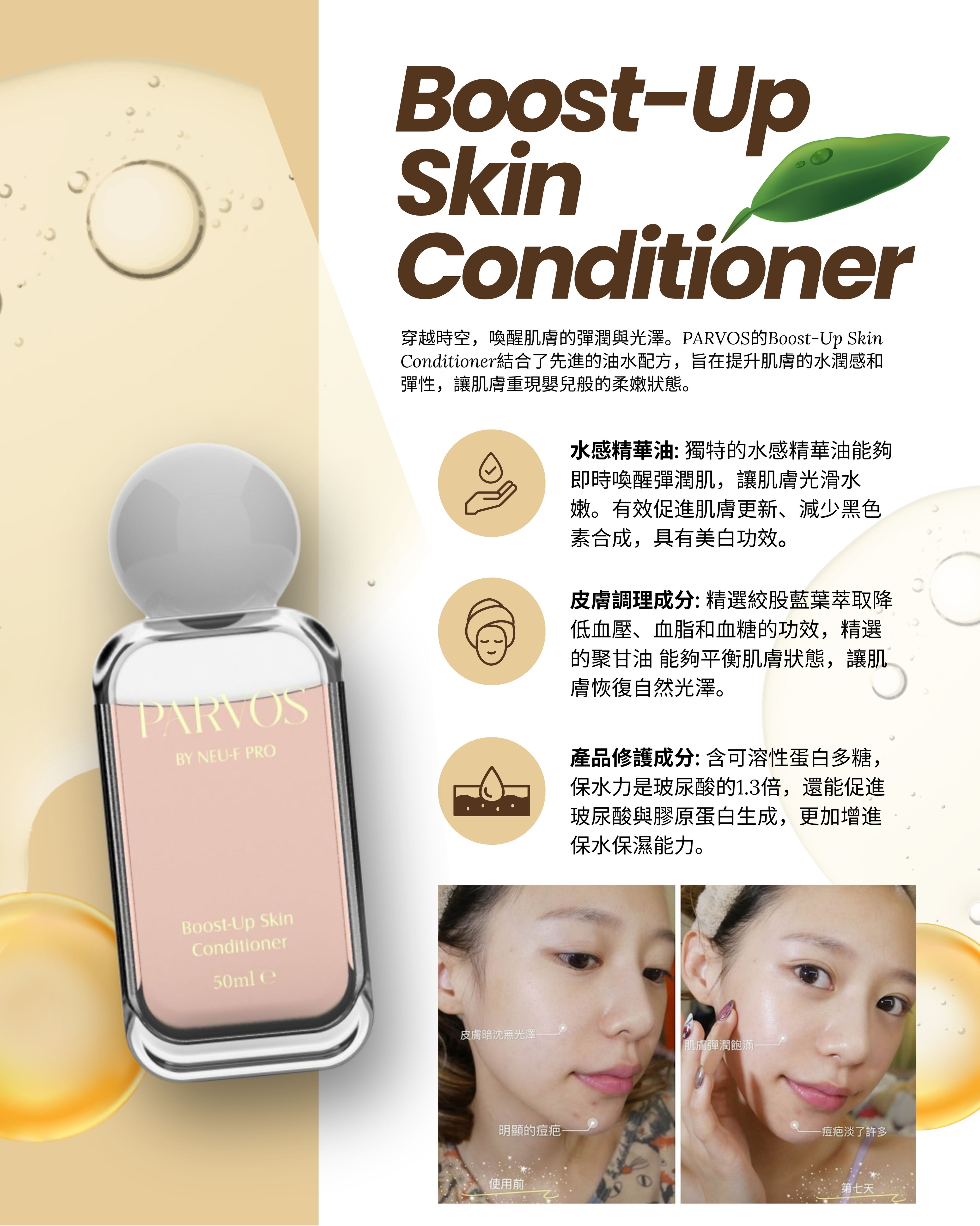 PARVOS by Neu-F Pro Boost-Up Skin Conditioner