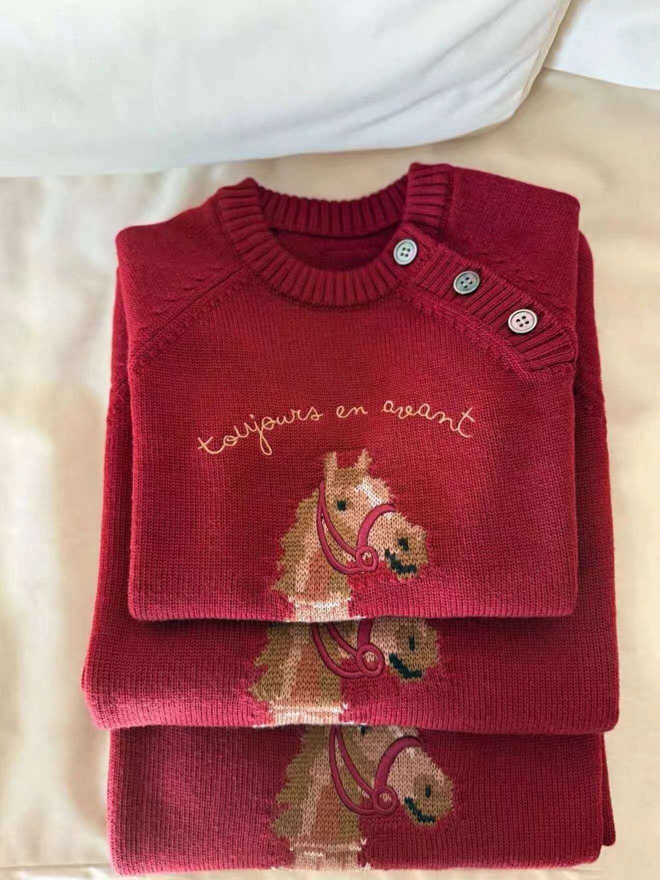 2026 seeyoo horse sweater no.2