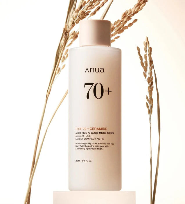 ANUA 70% Rice Bran Water + Ceramide Brightening & Moisturizing Toner 250ml 736667