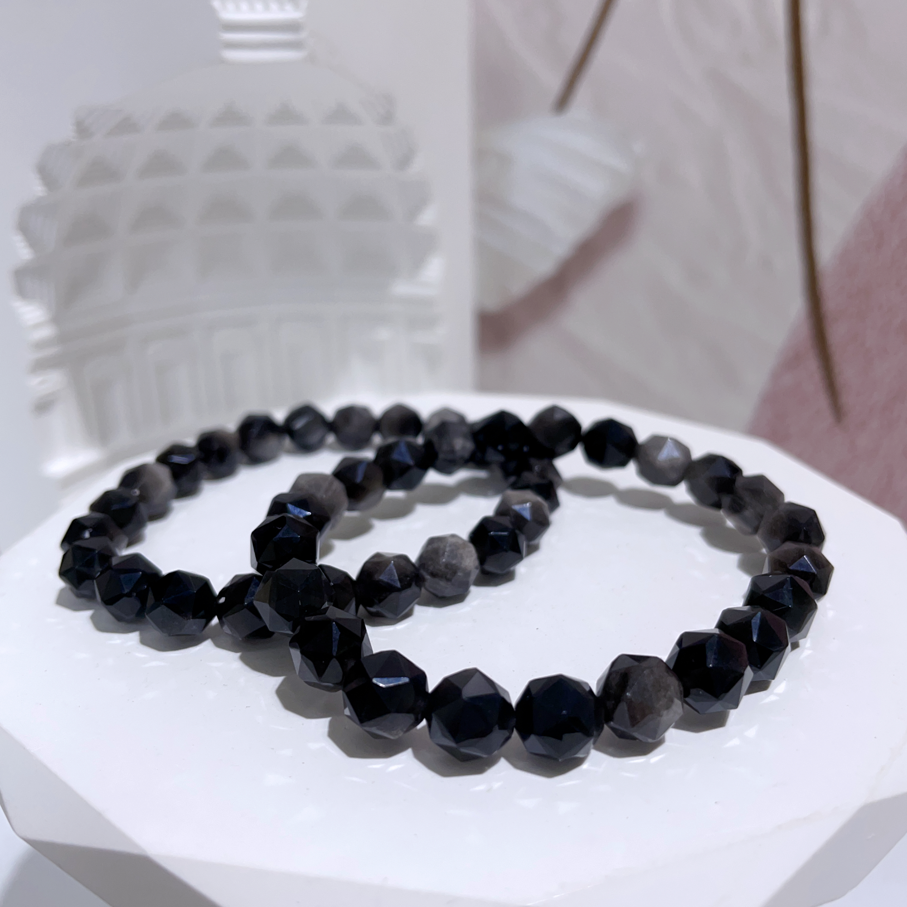 銀曜石starcut手串 8mm