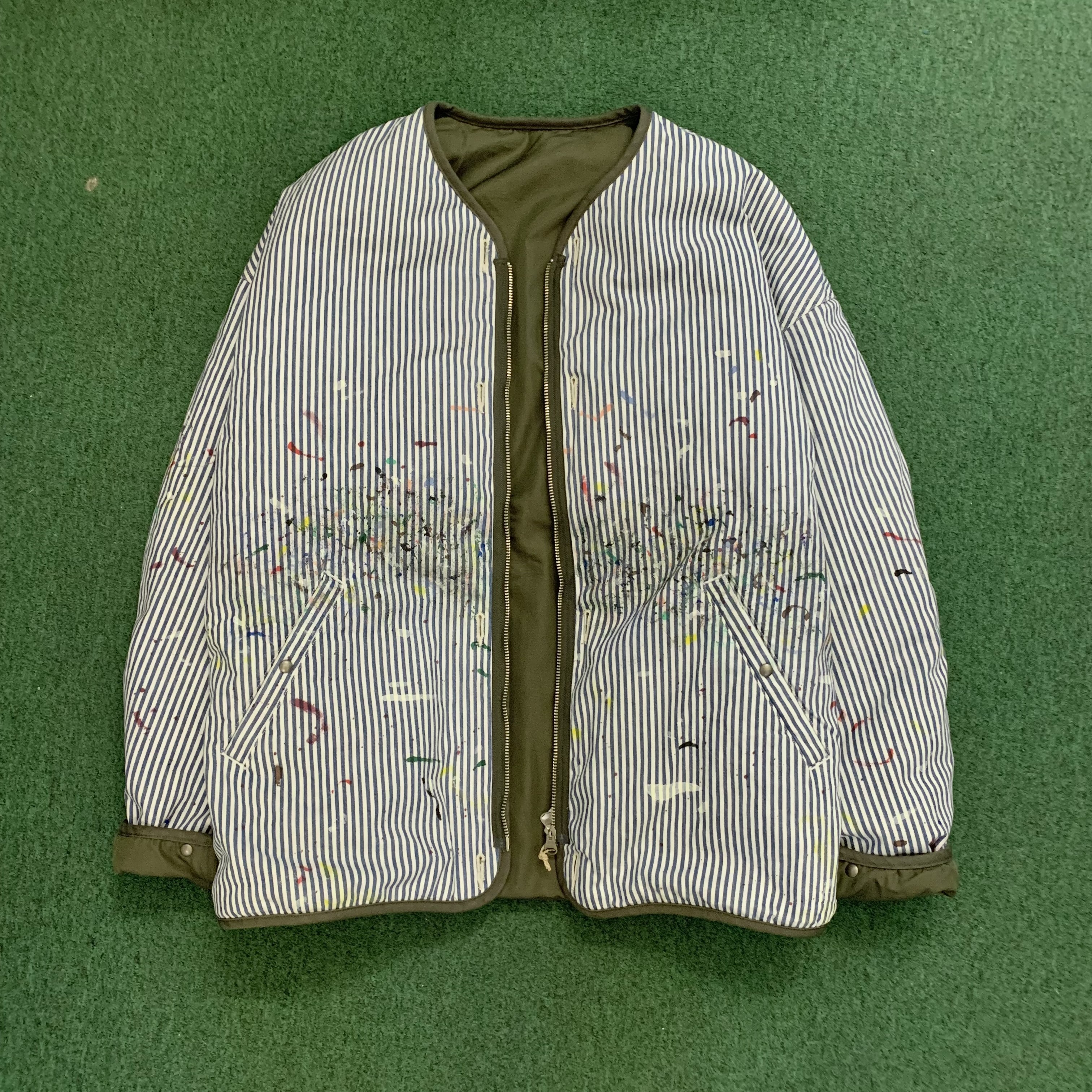 LAST PCS: VISVIM 2026 ICT IRIS DOWN JKT DMGD (REVERSIBLE) *F.I.L NEW YEAR LIMITED - OLIVE SIZE 4 IN STOCK NOW (現貨發售中)