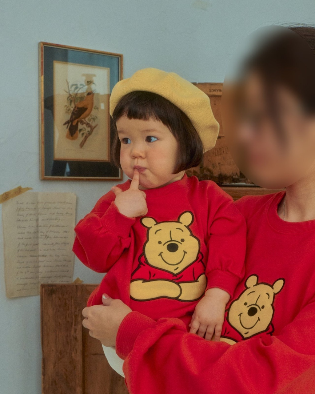 韓國🇰🇷OOTTBEBE 維尼親子上衣(XS-XL/Freesize)